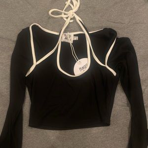 Black halter top with bolero